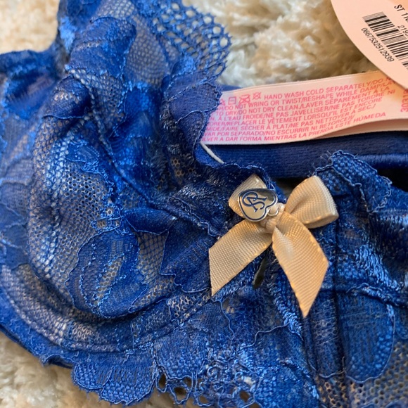 NWT Victoria’s Secret sheer lace blue bra - Picture 2 of 6